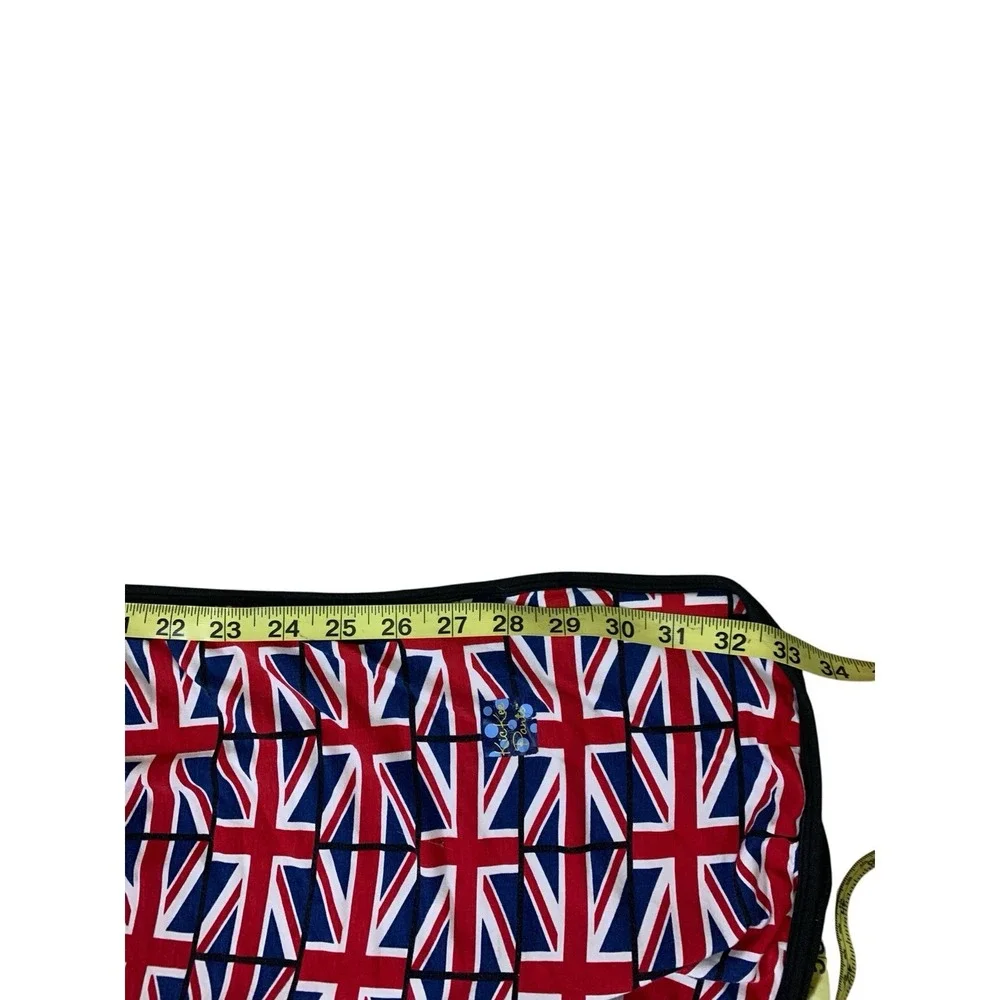 Kickee Pants Union Jack British Flag Baby Blanket Red White Blue Print